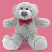 Valentines Day Bear Grey